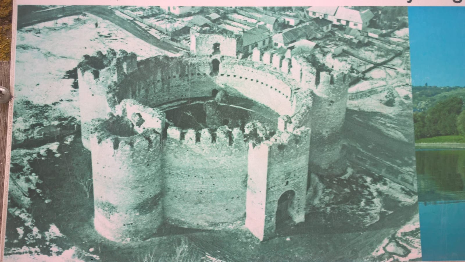fotografie aeriana a cetatii soroca de acum circa 100 de ani